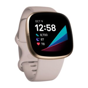 Relógio Smartwatch Fitbit Sense Fitbit Branco Lunar