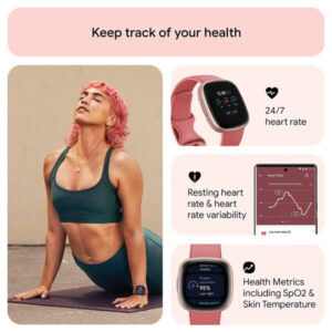 Relógio Smartwatch Fitbit Versa 4 Gps Bluetooth Rose Copper